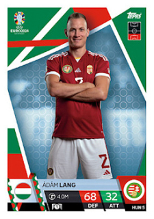 Adam Lang Hungary Topps Match Attax EURO 2024 #HUN5